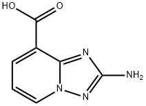 2-Amino-[1,2,4]triazolo[1,5-a]pyridine-8-carboxylic acid 구조식 이미지