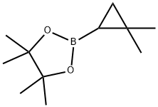 2-(2,2-dimethylcyclopropyl)-4,4,5,5-tetramethyl-1,3,2-dioxaborolane 구조식 이미지