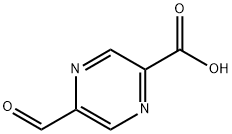 5-formylpyrazine-2-carboxylic acid 구조식 이미지