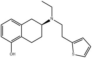 (S)-5,6,7,8-tetrahydro-6-[ethyl[2-(2-thienyl)ethyl]amino]-1-naphthol 구조식 이미지
