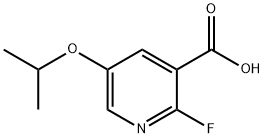 2-Fluoro-5-isopropoxynicotinic acid Structure