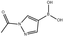 (1-acetyl-1H-pyrazol-4-yl)boronic acid Structure