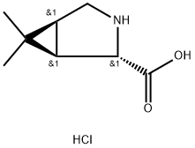 (1R,2S,5S)-6,6-DIMETHYL-3-AZABICYCLO[3.1.0]HEXANE-2-CARBOXYLIC ACID HCL 구조식 이미지