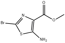 5-아미노-2-브로모-티아졸-4-카르복실산메틸에스테르 구조식 이미지