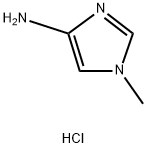 1-메틸-1H-이미다졸-4-일아민디하이드로클로라이드 구조식 이미지