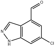 6-Chloro-1H-indazole-4-carbaldehyde 구조식 이미지