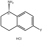 (S)-6-Fluoro-1,2,3,4-tetrahydro-naphthalen-1-ylamine hydrochloride Structure