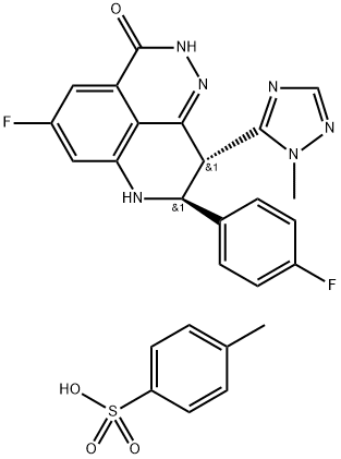 1373431-65-2 (8S,9R)-5-fluoro-8-(4-fluorophenyl)-9-(1-methyl-1H-1,2,4-triazol-5-yl)-8,9-dihydro-2H-pyrido[4,3,2-de]phthalazin-3(7H)-one tosylate