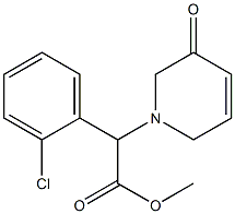(2-chlorophenyl)-(3-oxo-3,6-dihydro-2H-pyridin-1-yl)acetic acid methyl ester 구조식 이미지