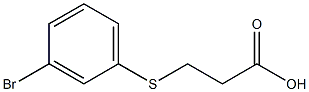 Propanoic acid, 3-[(3-bromophenyl)thio]-
 Structure
