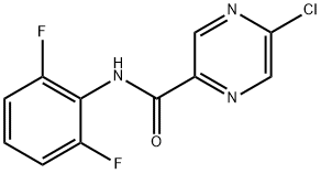 5-Chloro-N-(2,6-difluorophenyl)pyrazine-2-carboxamide 구조식 이미지