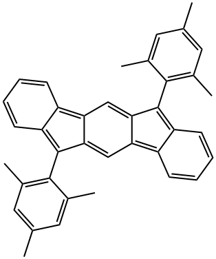 6,12-Bis(2,4,6-trimethylphenyl)indeno[1,2-b]fluorene 97% (HPLC) 구조식 이미지