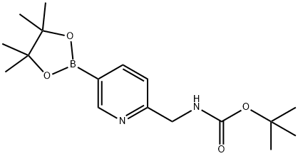tert-butyl (5-(4,4,5,5-tetramethyl-1,3,2-dioxaborolan-2-yl)pyridin-2-yl)methylcarbamate Structure