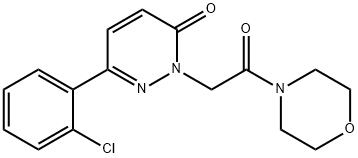 6-(2-chlorophenyl)-2-[2-(morpholin-4-yl)-2-oxoethyl]pyridazin-3(2H)-one Structure