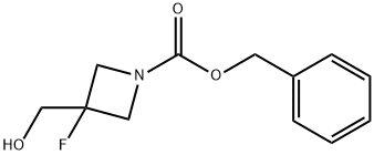 1-Azetidinecarboxylic acid, 3-fluoro-3-(hydroxymethyl)-, phenylmethyl ester Structure