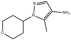 5-methyl-1-(tetrahydro-2H-pyran-4-yl)-1H-Pyrazol-4-amine Structure