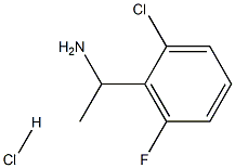 1-(2-CHLORO-6-FLUOROPHENYL)ETHAN-1-AMINE HYDROCHLORIDE Structure