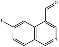 6-fluoroisoquinoline-4-carbaldehyde 구조식 이미지