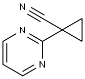 1-(2-pyrimidinyl)cyclopropanecarbonitrile 구조식 이미지