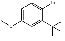 1-Bromo-4-(methylsulfanyl)-2-(trifluoromethyl)benzene Structure