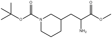 Methyl 2-Amino-3-(1-Boc-3-piperidyl)propanoate Structure