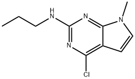 4-Chloro-7-methyl-N-propyl-7H-pyrrolo[2,3-d]pyrimidin-2-amine 구조식 이미지