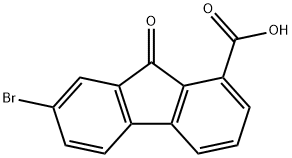 7-bromo-9-oxo-fluorene-1-carboxylic acid Structure