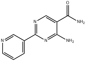 4-amino-2-pyridin-3-ylpyrimidine-5-carboxamide 구조식 이미지