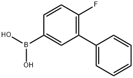 2-Fluoro-biphenyl-5-ylboronic acid Structure