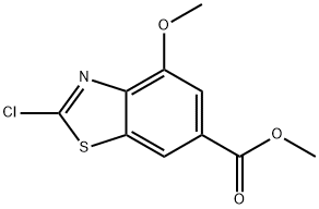 Methyl 2-chloro-4-methoxybenzo[d]thiazole-6-carboxylate 구조식 이미지