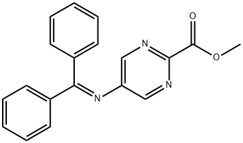 methyl 5-(diphenylmethyleneamino)pyrimidine-2-carboxylate 구조식 이미지