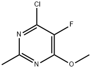 4-Chloro-5-fluoro-6-methoxy-2-methylpyrimidine Structure