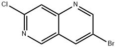 3-bromo-7-chloro-1,6-Naphthyridine 구조식 이미지