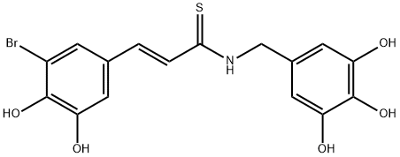 1384426-12-3 (E)-3-(3-bromo-4,5-dihydroxyphenyl)-N-(3,4,5-trihydroxybenzyl)prop-2-enethioamide