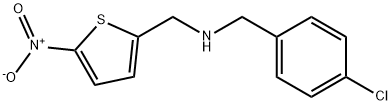 N-(4-Chlorobenzyl)-1-(5-nitrothiophen-2-yl)methanamine 구조식 이미지