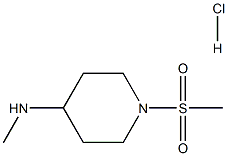 N-Methyl-1-(methylsulfonyl)piperidin-4-amine hydrochloride Structure