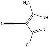 5-amino-3-chloro-1H-pyrazole-4-carbonitrile 구조식 이미지
