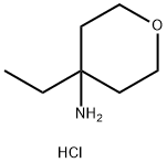 2H-Pyran-4-amine, 4-ethyltetrahydro-, hydrochloride 구조식 이미지