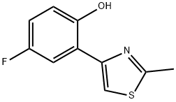 4-Fluoro-2-(2-methylthiazol-4-yl)phenol 구조식 이미지