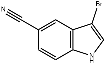3-bromo-1H-indole-5-carbonitrile Structure