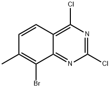 8-Bromo-2,4-dichloro-7-methyl-quinazoline 구조식 이미지