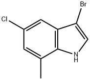 3-bromo-5-chloro-7-methyl-1H-indole Structure