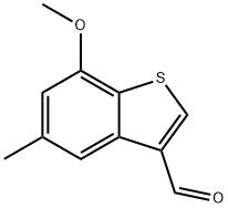 7-methoxy-5-methylbenzo[b]thiophene-3-carbaldehyde Structure