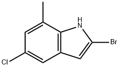 2-bromo-5-chloro-7-methyl-1H-indole Structure