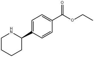 ethyl (R)-4-(piperidin-2-yl)benzoate hydrochloride Structure