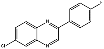 6-Chloro-2-(4-fluorophenyl)quinoxaline Structure