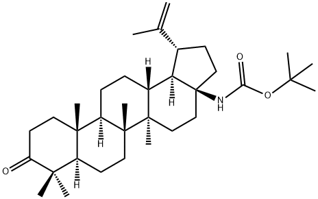 tert-butyl ((1R,3aS,5aR,5bR,7aR,11aR,11bR,13aR,13bR)-5a,5b,8,8,11a-pentamethyl-9-oxo-1-(prop-1-en-2-yl)icosahydro-1H-cyclopenta[a]chrysen-3a-yl)carbamate Structure