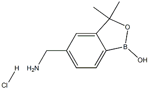 2,1-Benzoxaborole-5-methanamine, 1,3-dihydro-1-hydroxy-3,3-dimethyl-, hydrochloride Structure