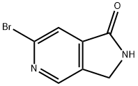 2-Bromo-6,7-dihydro-pyrrolo[3,4-b]pyridin-5-one 구조식 이미지