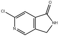 6-chloro-2,3-dihydro-1H-pyrrolo[3,4-c]pyridin-1-one Structure